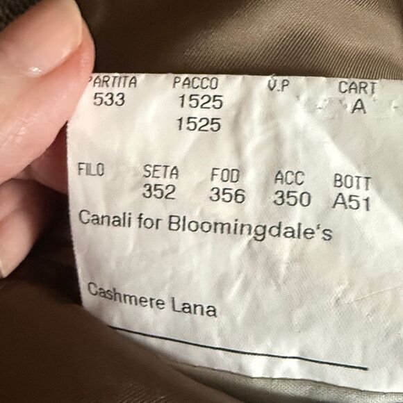 Canali For Bloomingdales Mens Sport Jacket Brown Tweed with Suede Elbow Patches. - Picture 14 of 14